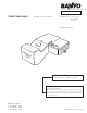 Sanyo plc-xl50 Service Manual