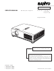 Sanyo PLC-XU111 Service Manual