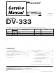 Pioneer DV-333 Service Manual