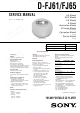 Sony D-FJ61 Service Manual