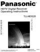 Panasonic TU-HDS20 Operating Instructions Manual