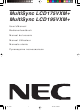 NEC MultiSync LCD175VXM+ User Manual