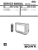 Sony KV-EF34M31 Service Manual