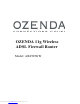 Ozenda AR4505GW Instruction Manual