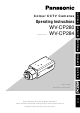 Panasonic WV-CP280 Operating Instructions Manual