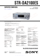 Sony STR-DA2100ES Service Manual