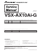 Pioneer VSX-AX10Ai-G Service Manual