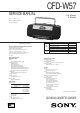 Sony CFD-W57 Service Manual