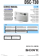 Sony DSC-T30 Service Manual