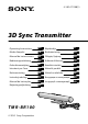 Sony TMR-BR100 Operating Instructions Manual