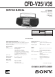 Sony CFD-V25 Service Manual