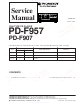 Pioneer PD-F957 Service Manual