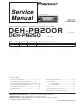 Pioneer DEH-P8200R Service Manual