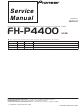 Pioneer FH-P4400 Service Manual