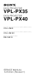 Sony VPL-PX35 Service Manual
