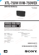 Sony XTL-750W Service Manual