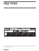 Roland RD-700 Service Note