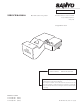 Sanyo PLC-XL50A Service Manual