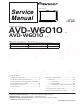 Pioneer AVD-W6010 Service Manual
