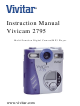 Vivitar Vivicam 2795 Instruction Manual