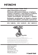 Hitachi DV 18DCL Handling Instructions Manual