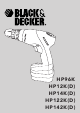 Black & Decker HP96K Manual