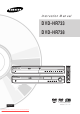 Samsung DVD-HR733 Instruction Manual