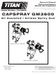 Titan CAPSpray GM3600 Owner's Manual