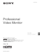 Sony PVM-740 Operating Instructions Manual