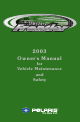Polaris Frontier Owner's Manual