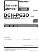 Pioneer DEH-P630 Service Manual