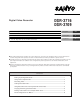 Sanyo DSR-3716 Quick Operating Manual
