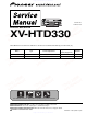 Pioneer XV-HTD330 Service Manual
