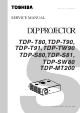 Toshiba TDP- T80 Service Manual