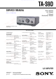 Sony ta-s9d Service Manual