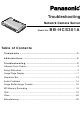 Panasonic BB-HCS301A Troubleshooting Manual