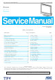 THOMSON 32LM051B6 Service Manual