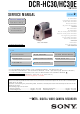 Sony DCR-HC30 Service Manual
