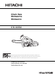Hitachi CS 40EA Handling Instructions Manual