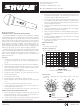 Shure 588SDX User Manual