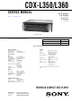 Sony CDX-L360 Service Manual