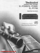 Technics SL-PD988 Operating Instructions Manual