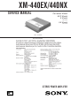 Sony XM-440EX Service Manual
