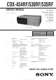 Sony CDX-530RF Service Manual