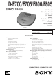 Sony D-E700 Service Manual