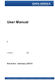 Data Modul ECM-QM57 User Manual