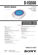 Sony D-EQ550 Service Manual