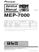Pioneer MEP-7000 Service Manual