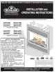 Napoleon GD33NR Installation And Operating Instructions Manual
