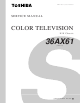 Toshiba 36AX61 Service Manual